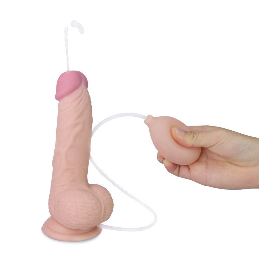 SOFT EJACULATION COCK WITH BALL 8"