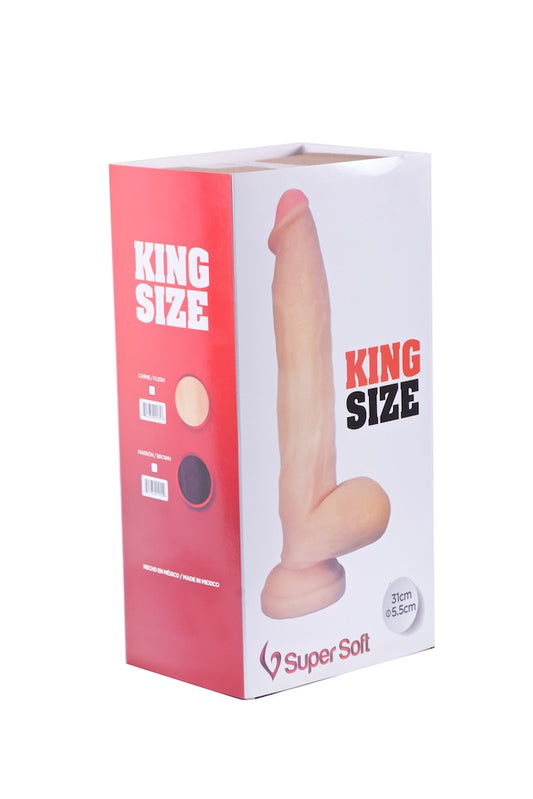 KING SIZE SUPER SOFT CARNE 12"  Y COLOR CHOCOLATE