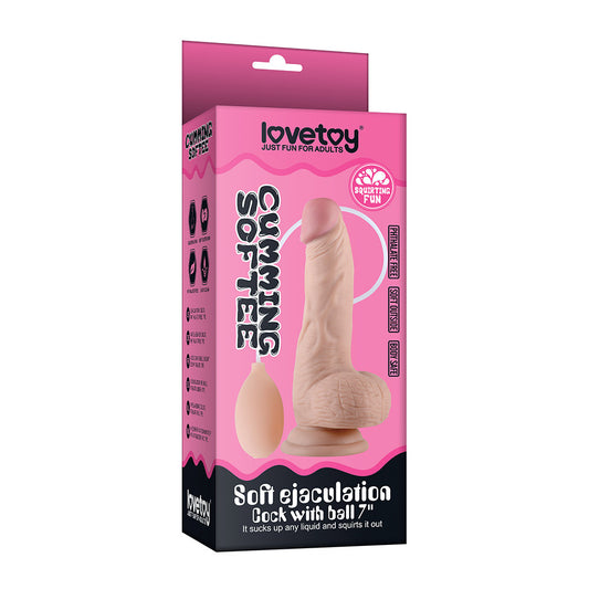 SOFT EJACULATION COCK WITH BALL 8"